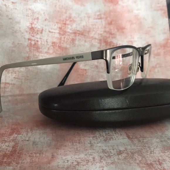 Michael Kors Eyeglasses MK743 033 Titanium Brown Half Rim Frame with Case - Picture 6 of 11
